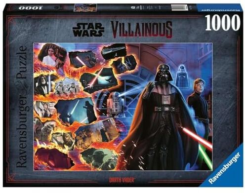 Ravensburger Puzzle Star Wars Villainous: Darth Vaderk, Collezione Villainous, 1000 Pezzi, Idea regalo, per Lei o Lui, Puzzle Adulti