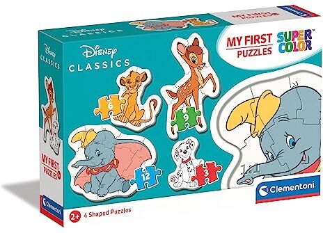 Clementoni -My First Puzzle-Animal Friends Disney 3-6-9-12 Pezzi, Multicolore,