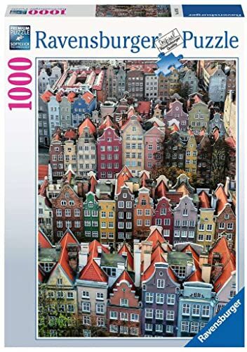 Ravensburger Puzzle Danzica, Pologne, 1000 Pezzi, Idea regalo, per Lei o Lui, Puzzle Adulti