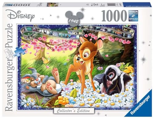Ravensburger Puzzle Disney Classics Bambi, Collezione Disney Collector's Edition, 1000 Pezzi, Idea regalo, per Lei o Lui, Puzzle Adulti