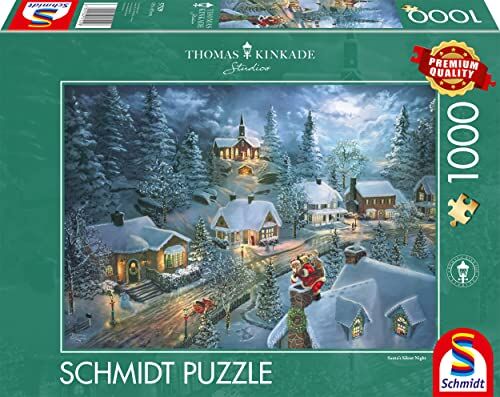 Schmidt Spiele Thomas Kinkade, Disney, Biancaneve e i sette nani, puzzle da 1000 pezzi, Multicolore