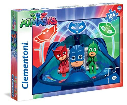 Clementoni PJ Masks Supercolor Puzzle, Multicolore, 104 Pezzi,