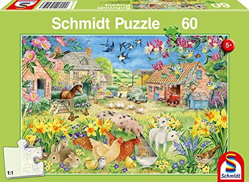 Schmidt Spiele My Little Farm, 60 piece children's puzzle, Multicolore
