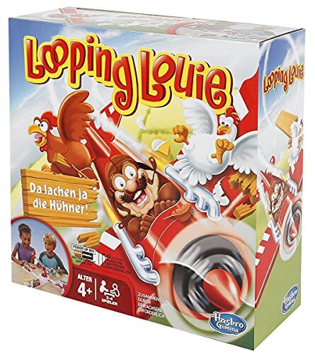 Hasbro - Looping Louie, Divertente 3D, Gioco di società e Famiglia, per Bambini e Adulti, 2-4 Giocatori, dai 4 Anni in su, Colore Multicolore,