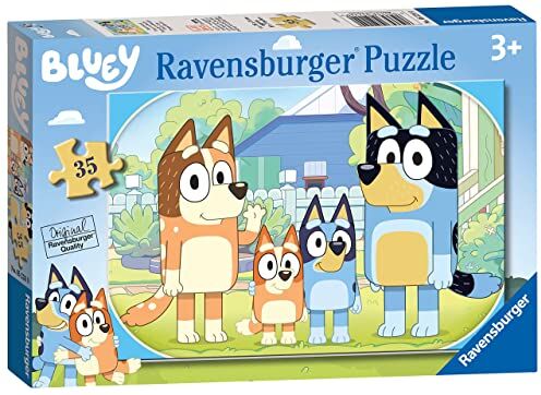 Ravensburger Bluey Puzzle da 35 pezzi per bambini dai 3 anni in su, giocattoli educativi per bambini