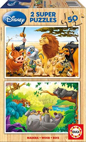Educa Disney Animal Friends Puzzles, 2x50 Pezzi, Multicolore,