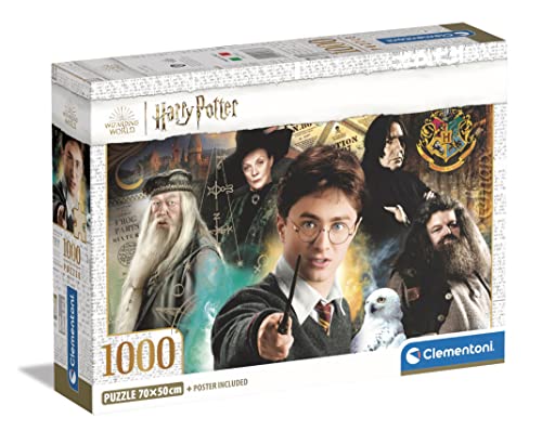 Clementoni - Harry Potter Potter-1000 Pezzi-Puzzle Adulti, Made in Italy, Multicolore,