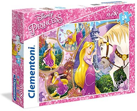 Clementoni - Princess Tangled Disney Raperonzolo Supercolor Puzzle, Multicolore, 24 Pezzi, 23702