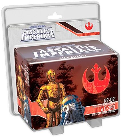 Asmodee Star Wars Assalto Imperiale espansione R2 D2 e C 3Po Gioco da Tavolo con splendide Miniature,