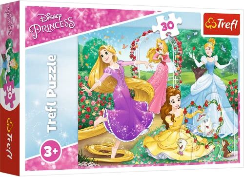 Trefl 916  Eine Prinzessin sein, Disney Princess EA 30 Teile, für Kinder ab 3 Jahren 30pcs, Multicoloured