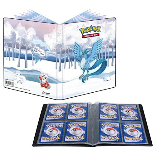 Ultra Pro Collezione Pokémon Gallery Series Frosted Forest 4 tasche Protegge e protegge fino a 40 carte di dimensioni standard, protezione per carte collezionabili, carte da gioco e carte sportive