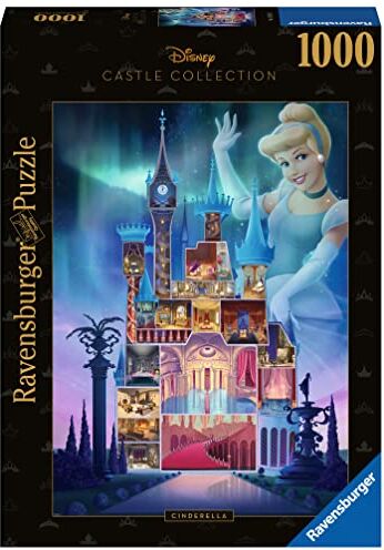 Ravensburger Puzzle Cenerentola Disney Castles, Disney, 1000 Pezzi, Idea regalo, per Lei o Lui, Puzzle Adulti