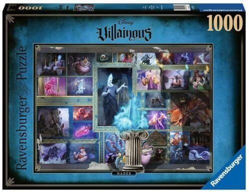 Ravensburger Puzzle Villainous: Hades, Collezione Villainous, 1000 Pezzi, Idea regalo, per Lei o Lui, Puzzle Adulti