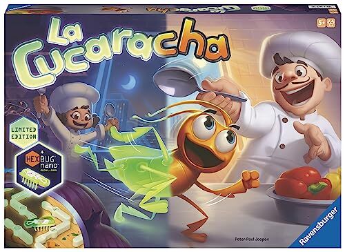 Ravensburger – La Cucaracha Glow in the Dark, Gioco Da Tavolo, Da 2 A 4 Giocatori, 6+ Anni