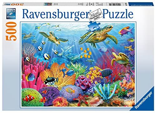 Ravensburger Puzzle, La Vita dei Lamantini, 500 Pezzi, Puzzle Adulti Esclusiva Amazon