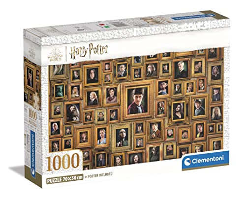 Clementoni - Harry Potter Impossible Potter-1000 Pezzi Adulti, Puzzle Difficili, Impossibili, Made in Italy, Multicolore,