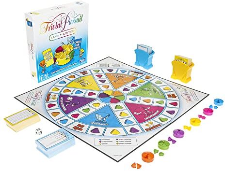 Hasbro Games  English Version, Trivial Pursuit Family Edition Game, Multicolor