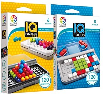 Ludilo Smart Games Iq Puzzler Pro + Iq Focus   Giochi Da Tavolo Bambini 6 Anni   Giochi Da Tavolo Bambini 8 Anni   Giochi Educativi   Giochi Di Società Per Bambini