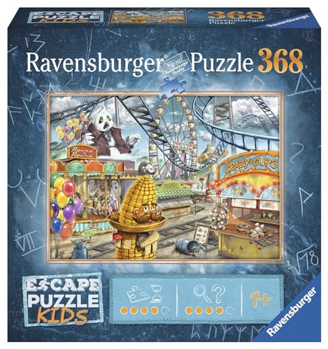 Ravensburger Puzzle, Escape the Puzzle Kids, Il Parco Divertimenti, 368 Pezzi, Escape Room, Puzzle Bambini, Età Raccomandata 9+, 2