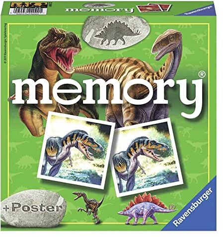 Ravensburger Memory® Dinosauri, 72 Tessere, Gioco Da Tavolo, 4+ Anni