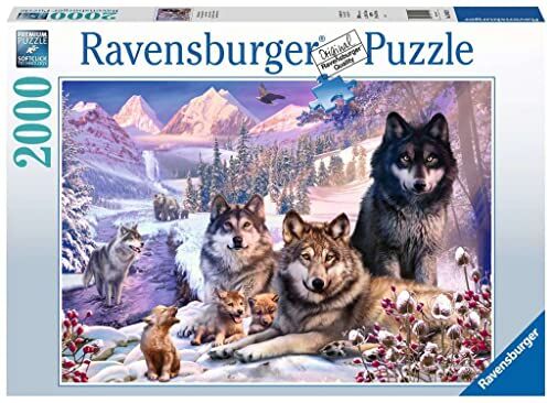 Ravensburger Puzzle Lupi nella neve, 2000 Pezzi, Idea regalo, per Lei o Lui, Puzzle Adulti