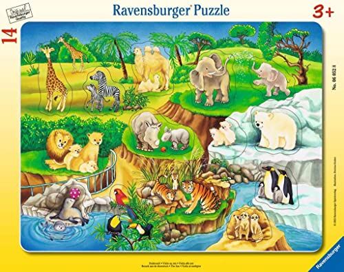 Ravensburger 8 Puzzle Didacta 14 Pezzi allo Zoo