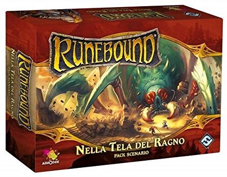 Asmodee - Runebound espansione nella Tela del Ragno Gioco da Tavolo con splendide Miniature, Colore, 9061