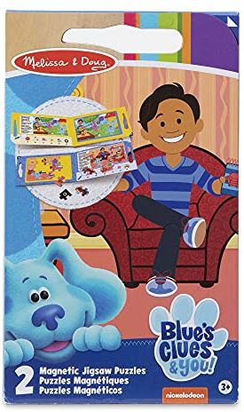 Melissa & Doug Blue's Clues & You! Puzzle Magnetici Portatili (2 Puzzle da 15 Pezzi)