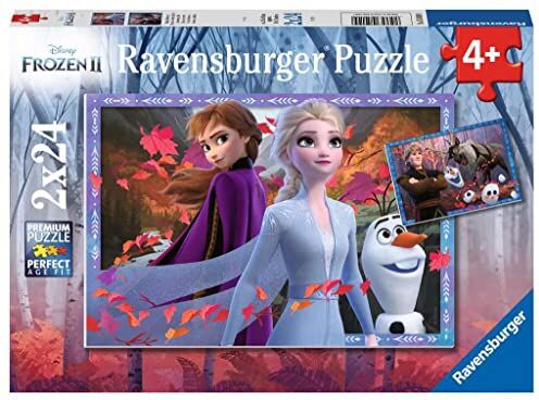 Ravensburger Frozen 2 Puzzle 2x 24 Pezzi, Multicolore,