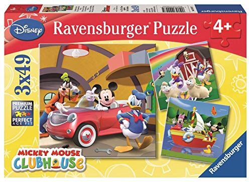 Ravensburger 5 Tutti amano Topolino Puzzle 3x49 pezzi