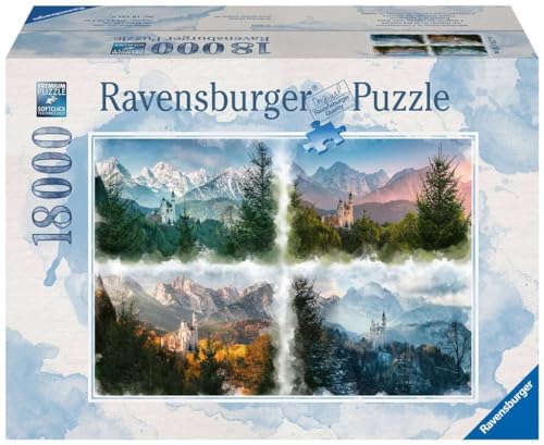 Ravensburger Puzzle 4 Stagioni del Castello delle Fiabe, 18000 Pezzi, Idea regalo, per Lei o Lui, Puzzle Adulti