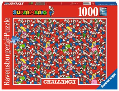 Ravensburger Puzzle Super Mario, Collezione Challenge, 1000 Pezzi, Idea regalo, per Lei o Lui, Puzzle Adulti