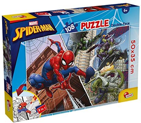 Liscianigiochi MARVEL PUZZLE DF PLUS 108 SPIDERMAN