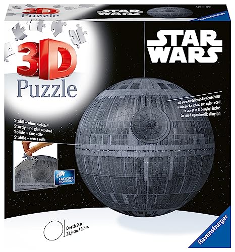 Ravensburger 3D Puzzle Star Wars La morte Nera, 540 Pezzi, 10+ Anni