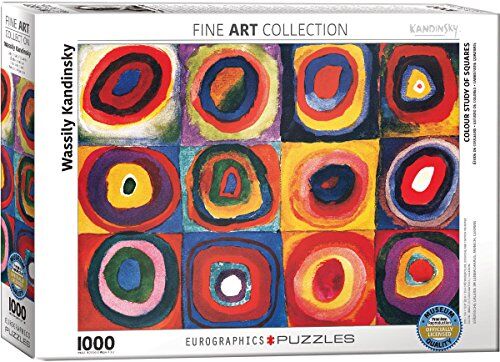 EuroGraphics Puzzle 1000 Pc Color Study of Squares/Wassily Kandinsky EG60001323