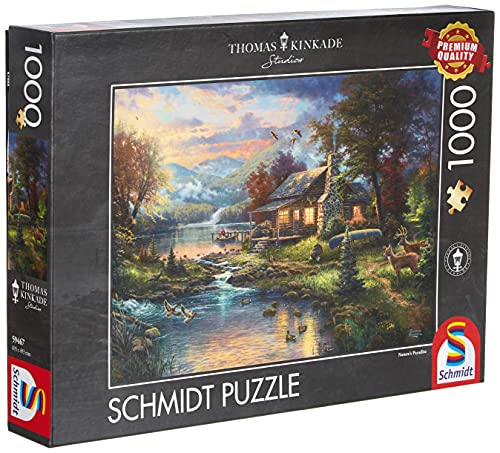 Kinkade, Thomas Thomas Kinkade, Nel paradiso naturale, puzzle da 1000 pezzi, Multicolore