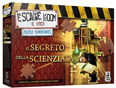 Cranio Creations - Escape Room Puzzle Il Segreto della Scienzata Police Gioco in Scatola, Colore Rosso,