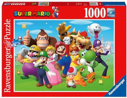 Ravensburger Puzzle Super Mario, 1000 Pezzi, Idea regalo, per Lei o Lui, Puzzle Adulti