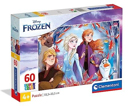 Clementoni --Supercolor Disney Frozen 2-60 pezzi, puzzle bambini, Multicolore,