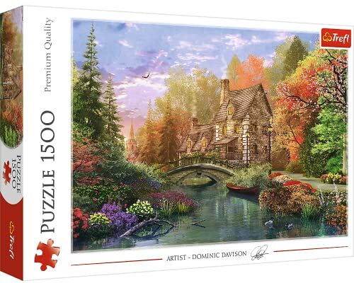 Trefl - Capanna Puzzle Villetta sul Lago, Colore Colorato, TRF