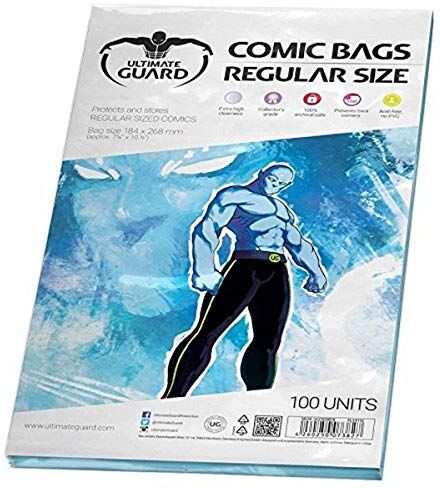 Ultimate Guard Set di 100 Buste per Fumetti, Misura Standard (18,10 x 26,35 cm) [Importato dalla Spagna]