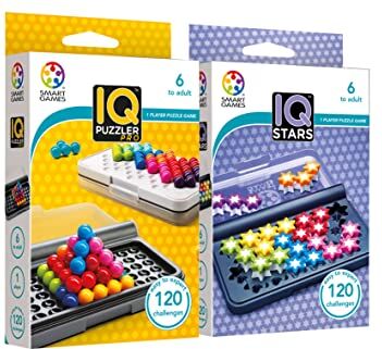 Ludilo Smart Games Iq Puzzler Pro + Iq Stars, Giochi Di Logica, Rompicapo Bambini E Rompicapo Adulti, Puzzle 6 Anni Bambina E Bambino, Giochi Bambina 6 Anni Femmina E Femmnino