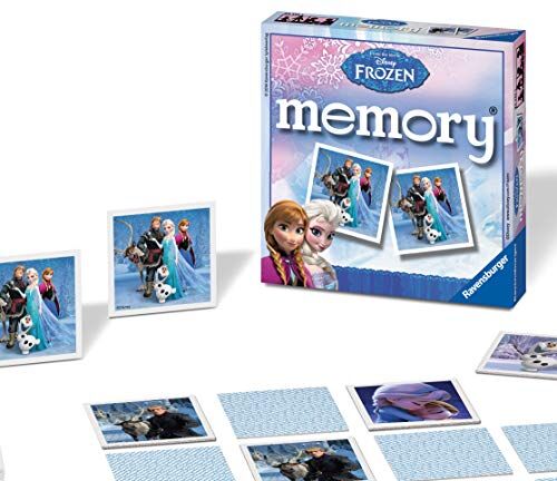 Ravensburger 1, Memory Pocket Frozen Disney, Esclusivo Amazon