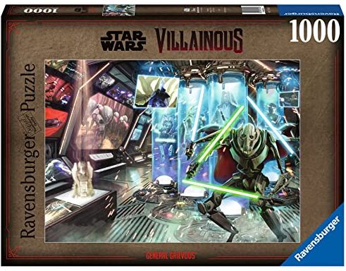 Ravensburger -Puzzle Star Wars Villainous: General Grievous, Collezione Villainous, 1000 Pezzi, Idea regalo, per Lei o Lui, Puzzle Adulti