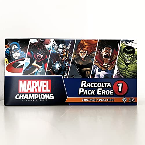 Asmodee Marvel Champions, Il Gioco di Carte: Raccolta Pack Eroe, Espansione Gioco da Tavolo, 1-4 Giocatori, 14+ Anni, Edizione in Italiano