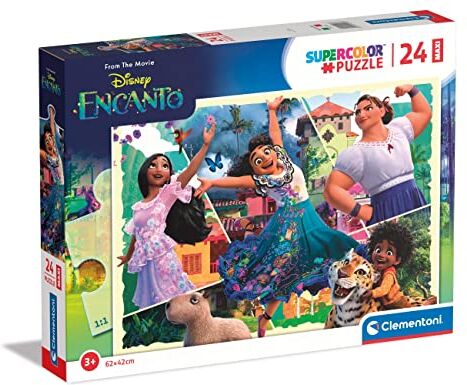 Clementoni - Disney Encanto Supercolor Encanto-24 Pezzi Bambini 3 Anni, Puzzle Cartoni Animati-Made in Italy, Multicolore,