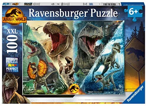 Ravensburger Jurassic World Dominion Jigsaw Puzzles for Kids Age 6 Years Up 100 Pieces XXL