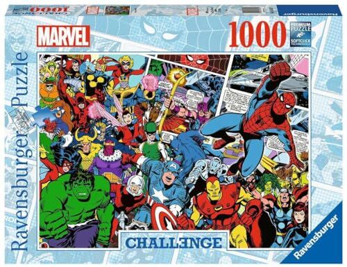 Ravensburger Puzzle Marvel, Collezione Challenge, 1000 Pezzi, Idea regalo, per Lei o Lui, Puzzle Adulti