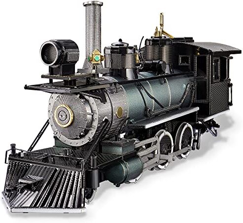 Piececool 3D Metal Puzzle Treno a Vapore, Modello del Treno 3D Puzzle Metallo per 340 Acciaio Inossidabile, 1:1 Ripristina, Regalo di Compleanno, Modellismo da Costruire Adulti, 282 Pezzi