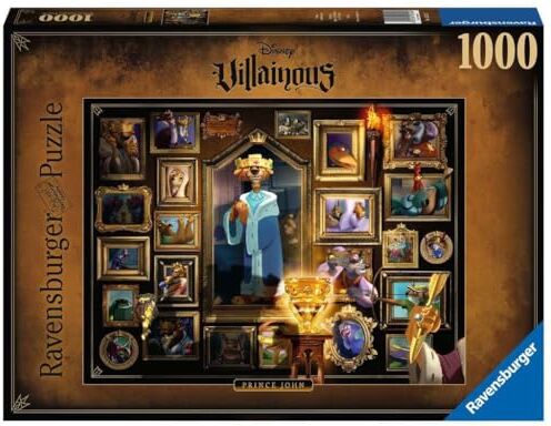 Ravensburger Puzzle Villainous: King John, Collezione Villainous, 1000 Pezzi, Idea regalo, per Lei o Lui, Puzzle Adulti